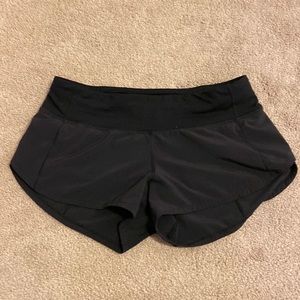 Lululemon Black lined shorts 2.5”